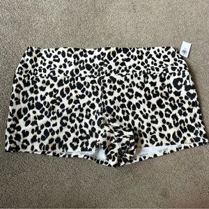 Old Navy Black and Cream Animal Print Swim Bottoms